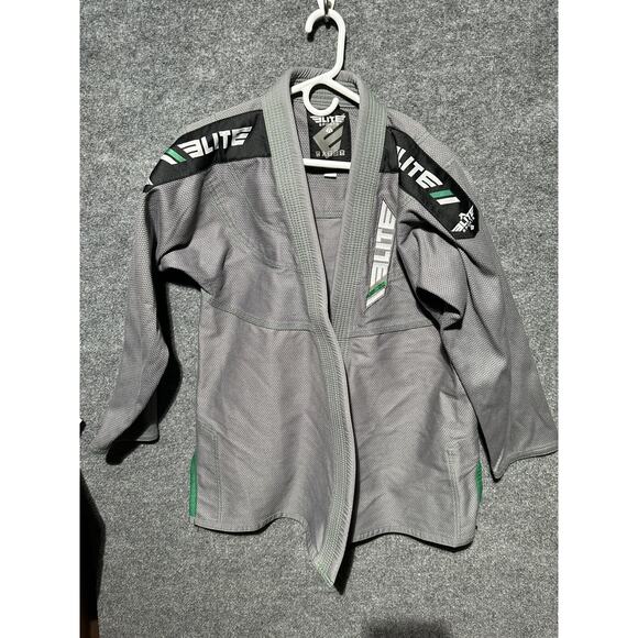 Elite Sports Gi Men's Size A1 Gray BJJ Brazilian Jiu Jitsu Jacket - Picture 1 of 7